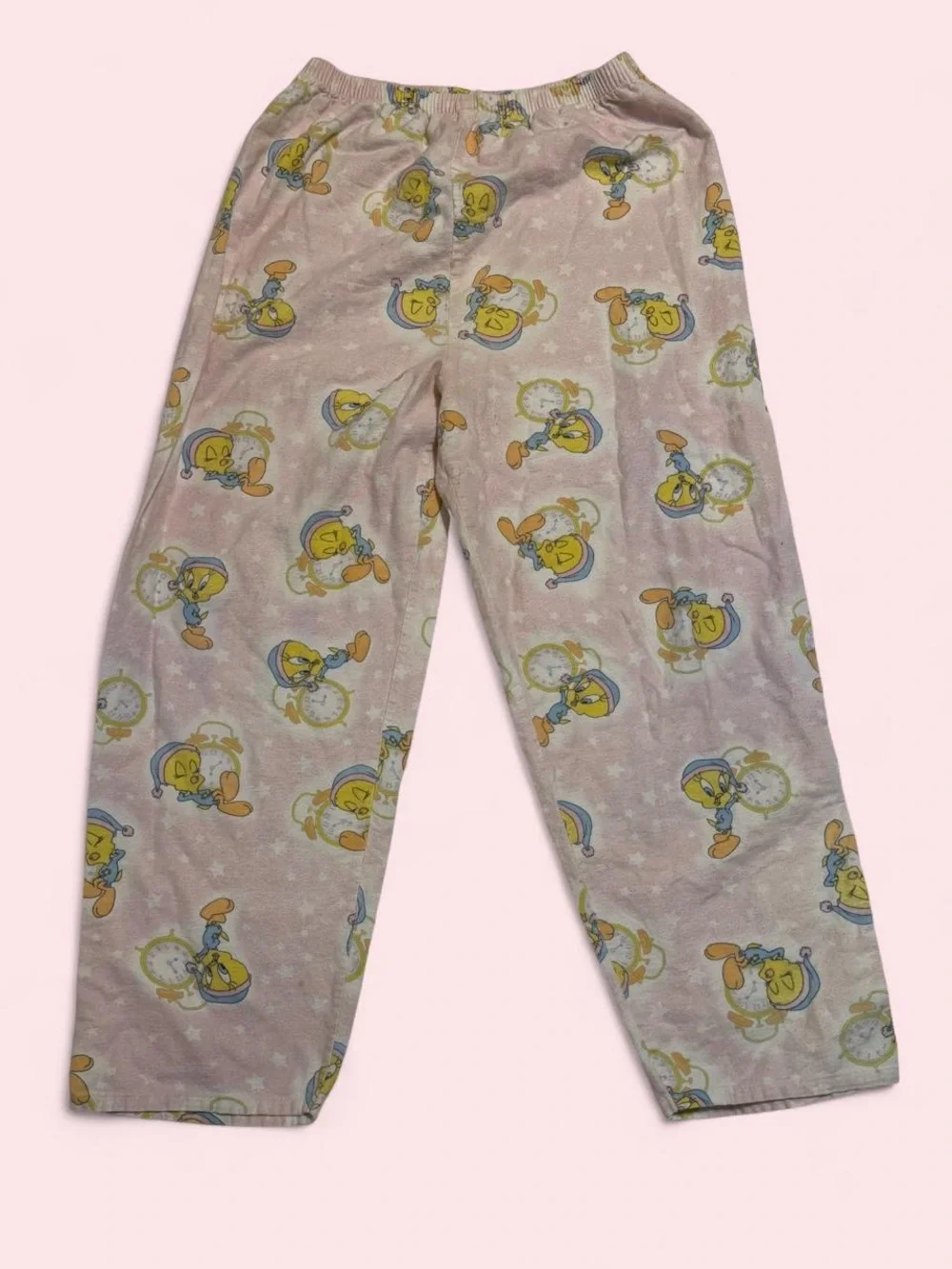 Warner Bros. Vintage Rare 1999 Pink Tweety Bird Pajama Set Women’s M